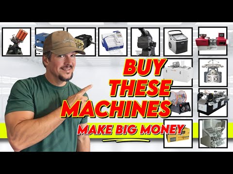 25 Profitable MACHINES to start a BUSINESS with LITTLE MONEY from HOME