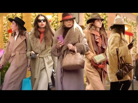 Milan Street Fashion🇮🇹Winter Beautiful Fashion Trends. Luxury Shopping Walk. Best Looks.