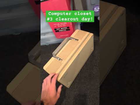 Time to make more videos? Computer closet #3 clearout day! #vintagecomputing