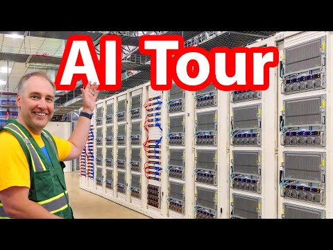 Inside a NEW AI Cluster - Tour with NVIDIA B200