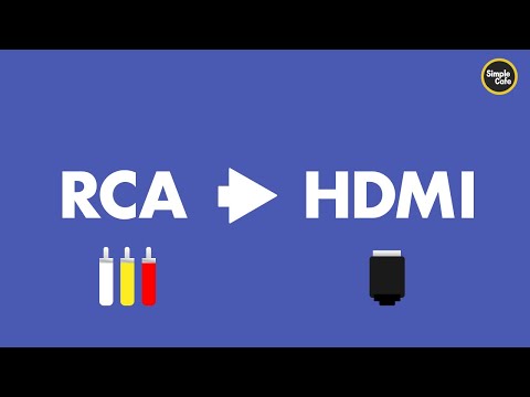 Play RCA devices on HDMI Tv's