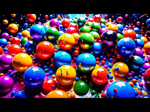 Floating Paint Patterns - Copyright Free Background Video No Sound 4K