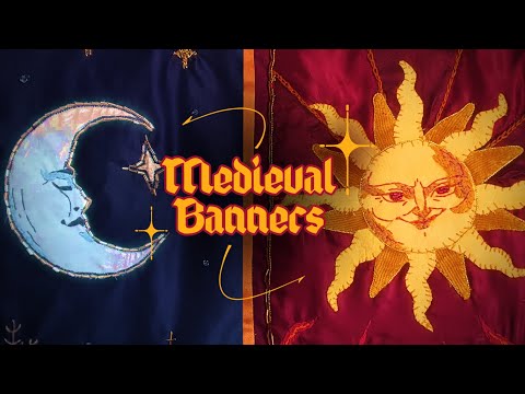 Making medieval-y banners from SCRAPS
