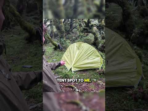 Setting Up Camp After a Terrifying Ridge Crossing #survival #camping #wintercamp