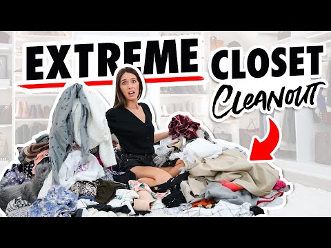 EXTREME CLOSET CLEANOUT - 8 Steps to DECLUTTER Your Closet!