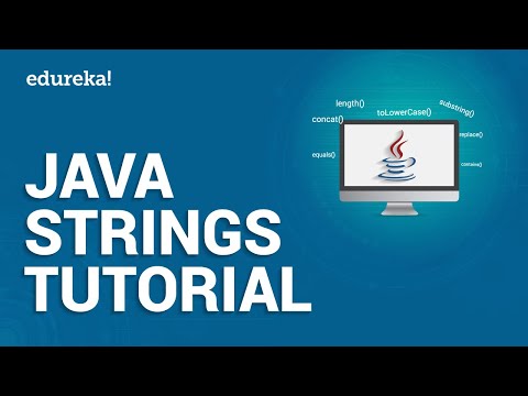 Java Strings Tutorial | String Manipulation in Java | Java Tutorial For Beginners | Edureka