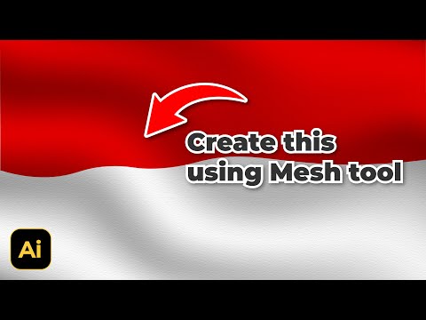 Create Waving Flag Background using Mesh Tool in Illustrator