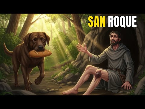 🐕 SAN ROQUE  El Santo que Fue SALVADO por un Perro Durante la Peste Negra ✝️💔
