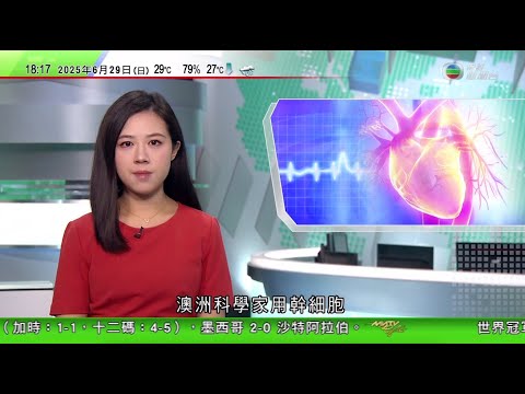 無綫TVB 六點半新聞報道｜印度宗教活動發生人踩人 至少三死逾十傷｜歐洲多國熱浪持續 意大利多地處於最高級別高溫預警｜澳洲團隊用幹細胞培育心臟肌肉 助尋找治療心臟病新方法｜20250629 TVB