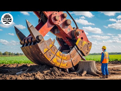 Extreme Dangerous Monster Stump Removal Excavator | Amazing Fastest Wood Chipper Machines #30