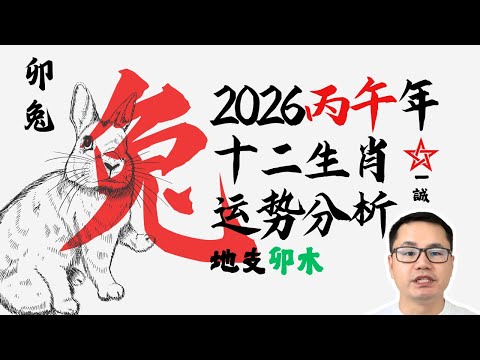 丙午年生肖属【兔】运势大揭秘!破太岁?卯午相破?| 2026马年生肖运程系列