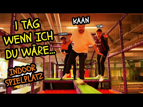 1 TAG "WENN ICH DU WÄRE" CHALLENGE im Indoorspielplatz mit Kaan, Claudio & Tom
