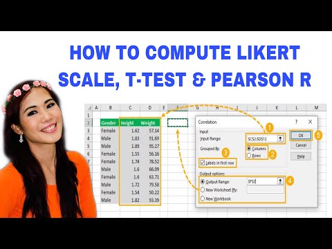 HOW TO COMPUTE LIKERT SCALE, T-TEST & PEARSON R