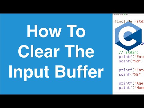How To Clear The Input Buffer | C Programming Tutorial
