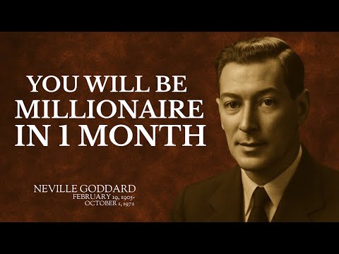 "YOU WILL BE A MILLIONAIRE IN 1 MONTH" - Neville Goddard Style Manifestation Power
