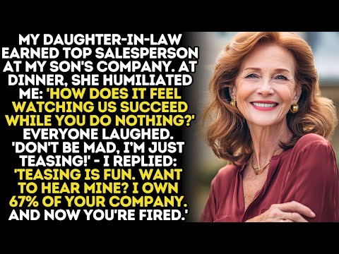 At My Son’s Company Dinner, My DIL Called Me a Nobody. Then I Showed Them Who Signed Their Paychecks