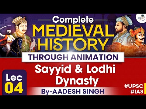 Complete Medieval History Through Animation | Lec 04 | Sayyid & Lodhi Dynasty | By Aadesh | StudyIQ