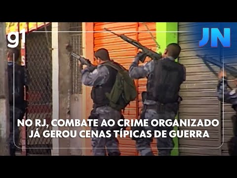 Jornal Nacional: In Rio, the fight against organized crime has already produced scenes typical of...