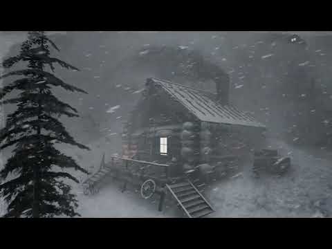 BRUTAL ALASKAN WINTER with EXTREME COLD and snowstorm for sleeping. SEVERE WINTER STORM 2025