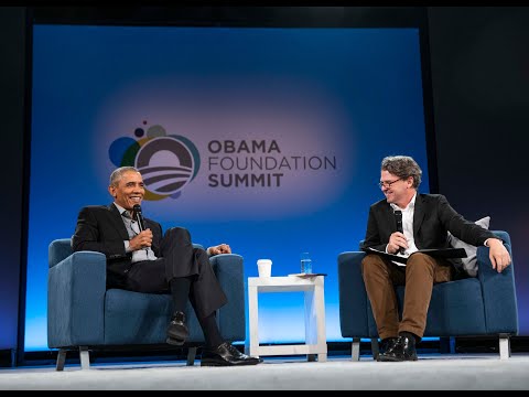 Author Dave Eggers in conversation with President Barack Obama