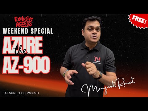 Microsoft Azure AZ-900 |  Azure Fundamentals Live Training.