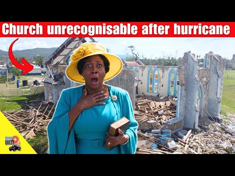 HISTORIC CHURCH IS DESTROYED BY HURRICANE MELISSA - LATEST FOOTAGE