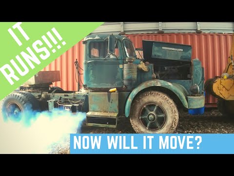 First start of 1957 AUTOCAR Truck in 15 years!!!