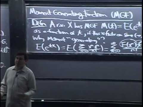 Lecture 17: Moment Generating Functions | Statistics 110