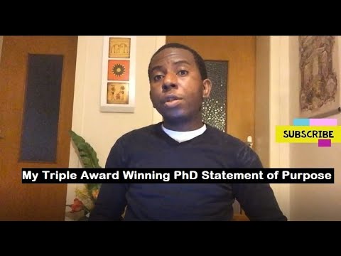 My PhD Statement of Purpose that Won 3 International Scholarships (Full Version)