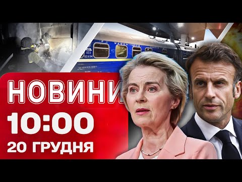 Новини 10:00 20 грудня. СКАНДАЛЬНА заява Макрона! Доленосне РІШЕННЯ ЄС!