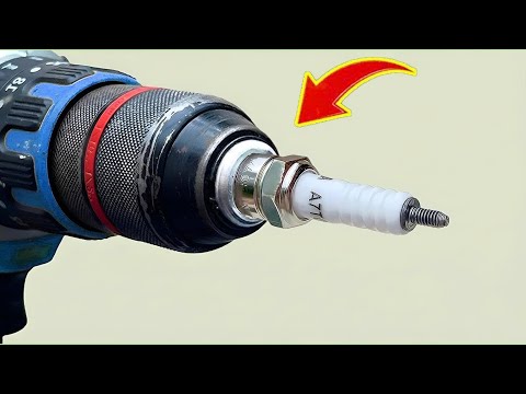 Just insert the Spark Plug into Drill and Every house needs this and no one does it! Creation Tips