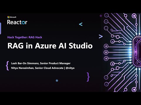RAG in Azure AI Studio