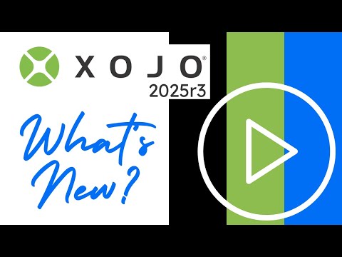 What's new in Xojo 2025r3, the final release of 2025? It'a a big one!