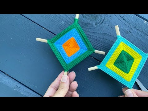How to make a classic god's eye craft