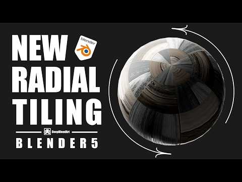 NEW Blender 5’s Shader Node – Radial Tiling Changes Everything