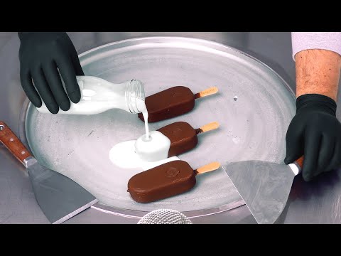 How To Turn MAGNUM Into ICE CREAM ROLLS (ASMR)