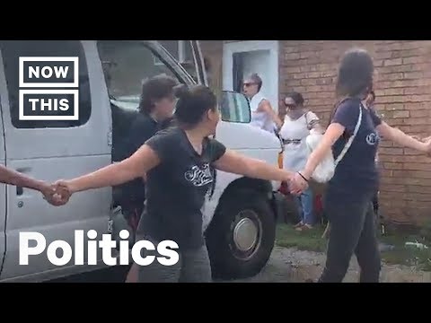 Tennessee Community Forms Human Chain to Protect Family From ICE Arrest | NowThis