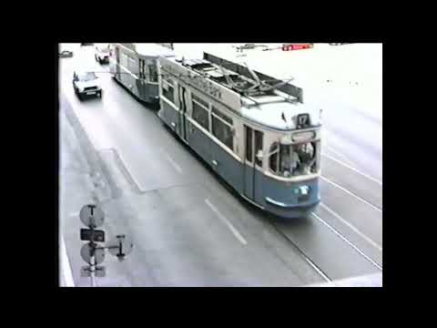 Zeitreise: Eine Fahrt mit der historischen Linie 17 in München vom Wettersteinplatz zum Romanplatz