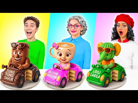 ฉัน vs คุณยาย การทำอาหาร ท้าทาย | การต่อสู้ของเบรนโรท Super Hyper DO