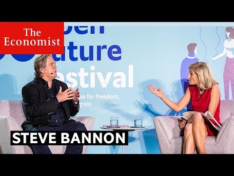 Steve Bannon debate at The Economist #OpenFutures festival