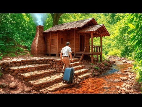 The bachelor built a house and dug a pond to raise fish alone.