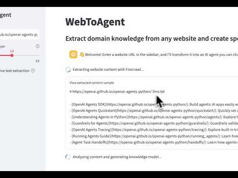Introducing WebToAgent: Turn entire websites into AI assistants