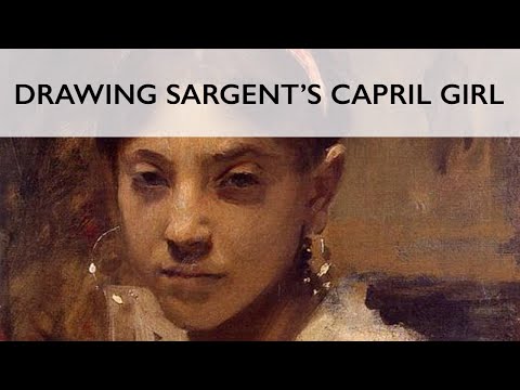 Drawing John Singer Sargent's Capri Girl