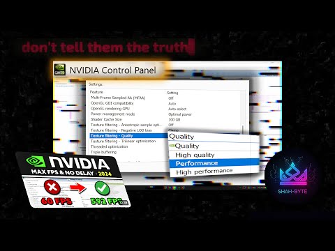 BEST Nvidia Control panel Settings for Gaming with a tiny twist (THE TRUTH)