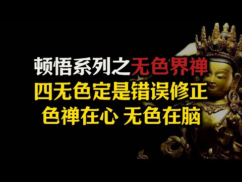 你所不知的真相，四无色定本质是一个不断修正错误的过程，四色界禅在心，四无色禅在脑#禅定#佛法#无色界#四无色定#色界