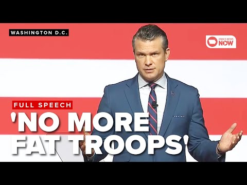 FULL SPEECH: Pete Hegseth promises to end 'politically correct' leadership in military during speech