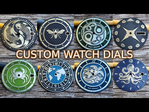 How I Create Unique Watch Dials | Laser Engraving Process Revealed