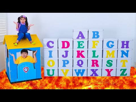 Alphabet Box of ABC Surprises with Eric Wendy and Ellie