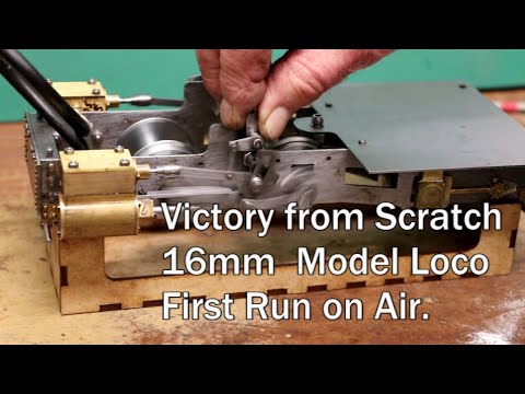 Victory from Scratch Part 6. Test Run and Details. 16mm Live Steam Loco.#xtool
