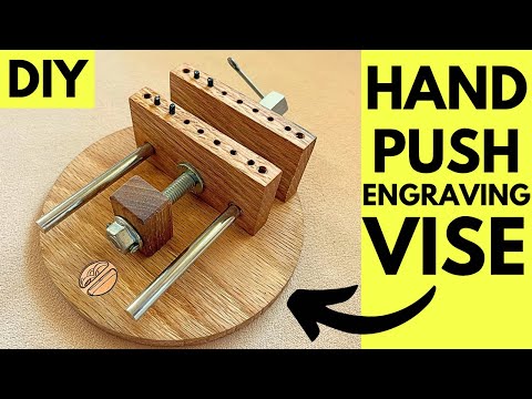 You Won't Believe How Easy Engraving Is with This DIY Wooden Vise! #diytools #woodworking #engraving